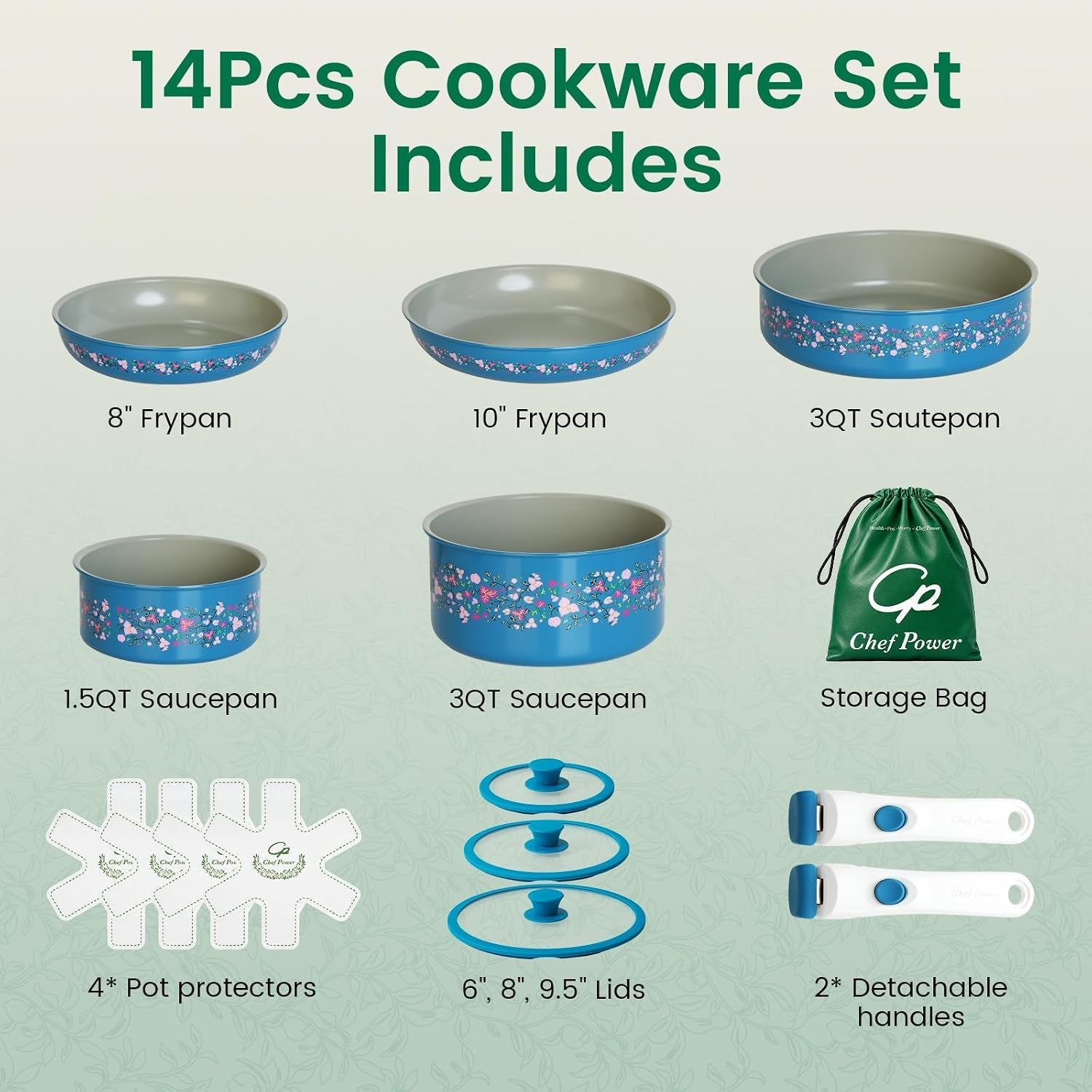 ceramic-cookware-set-non-toxic-with-detachable-handles-healthy-nonstick-decal-pans-and-pots-set-14-pcs-induction-dishwasher-oven-safe-kitchen-set-turquoise-with-bougainvillea
