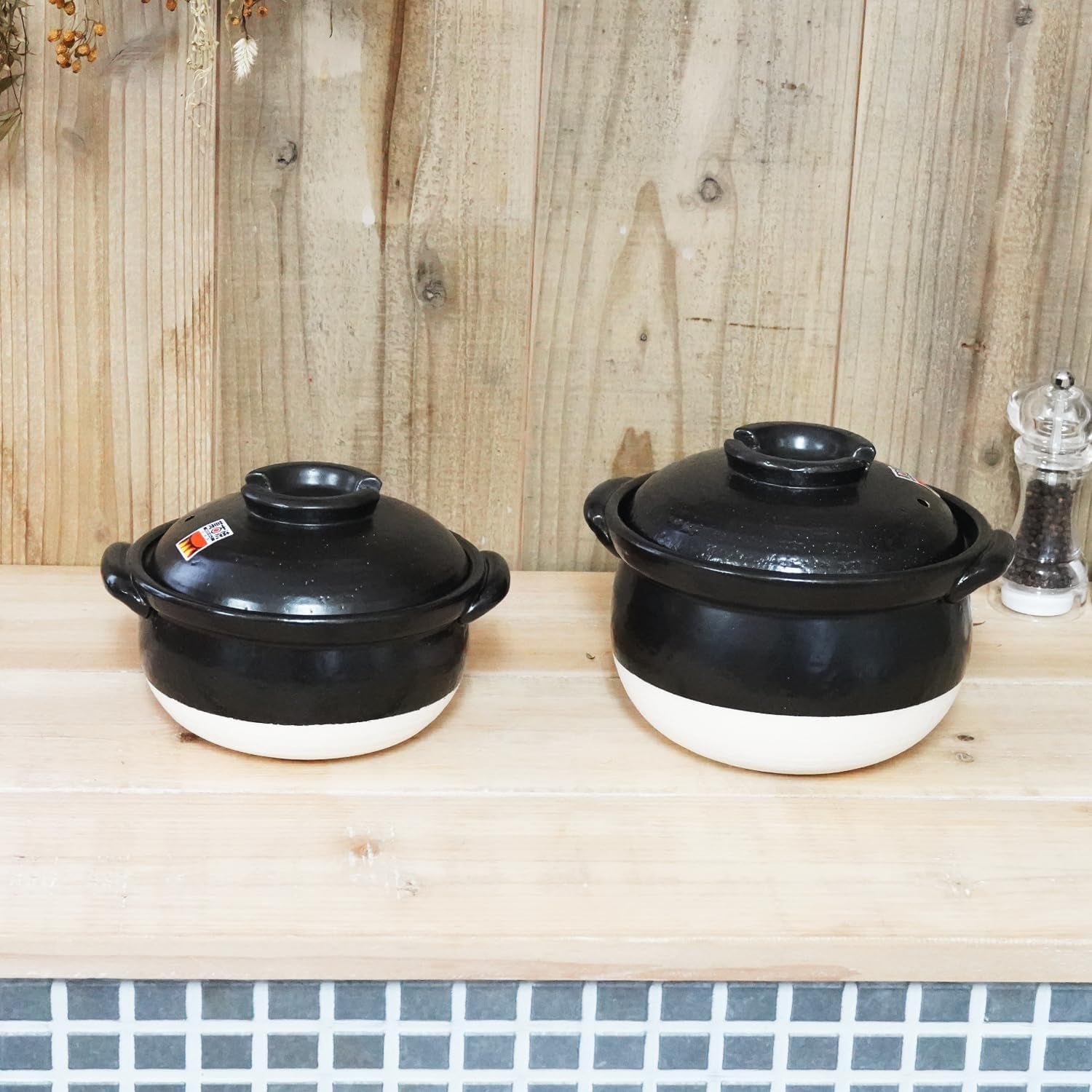 banko-yaki-fluffy-rice-pot-earthenware-rice-cooker-with-inner-lid-measuring-cup-and-paddle-traditional-japanese-donabe-for-evenly-cooked-rice-mixed-rice-and-porridge-2-gou-serves-2-to-3-people