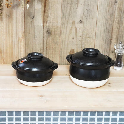 Banko-Yaki Fluffy Rice Pot, Earthenware Rice Cooker with Inner Lid Measuring Cup and Paddle, Traditional Japanese Donabe for Evenly Cooked Rice, Mixed Rice, and Porridge (2-Gou/Serves 2 to 3 People)4