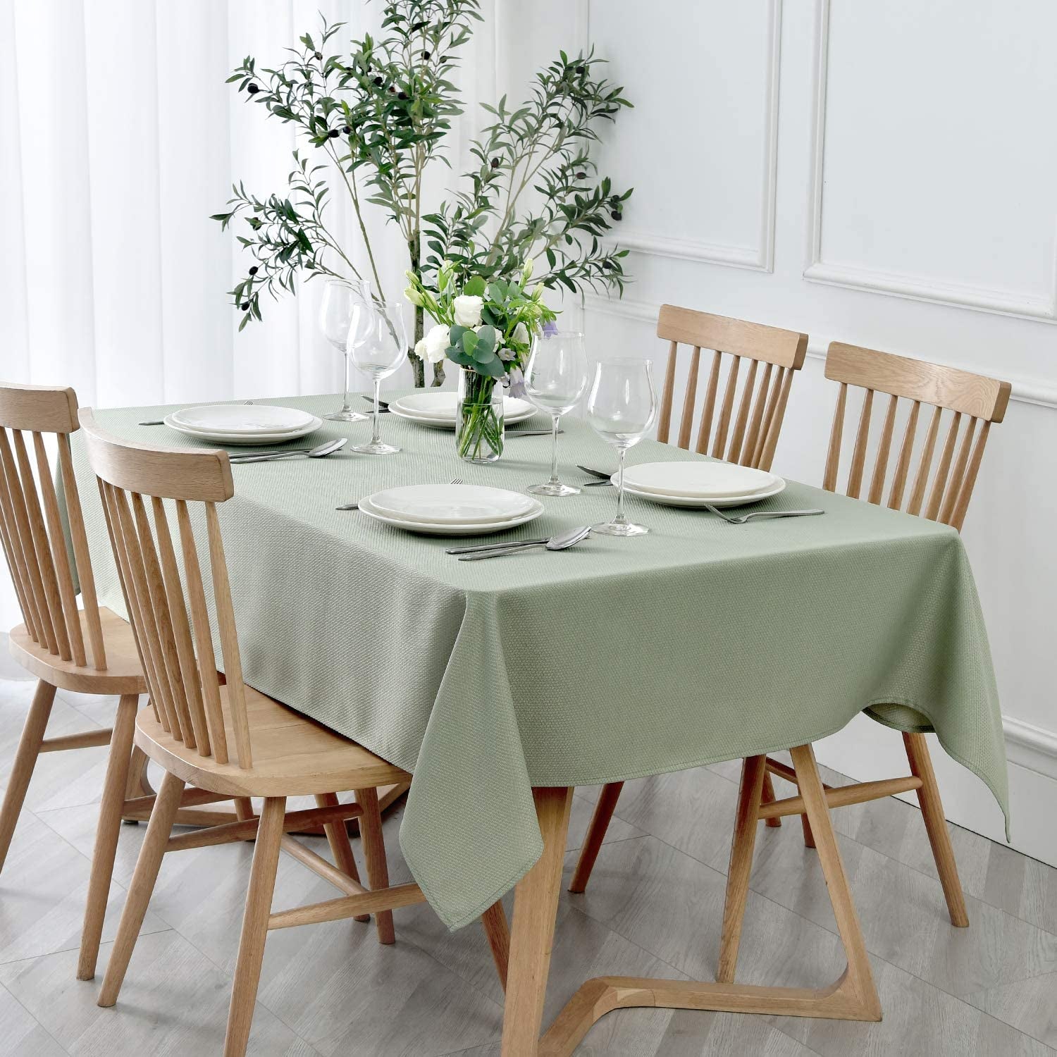 rectangle-textured-tablecloth-waterproof-spillproof-wrinkle-free-table-cloth-kitchen-dining-tabletop-decoration-fabric-table-cover-for-outdoor-and-indoor-use-52-x-70-inch-sage-green