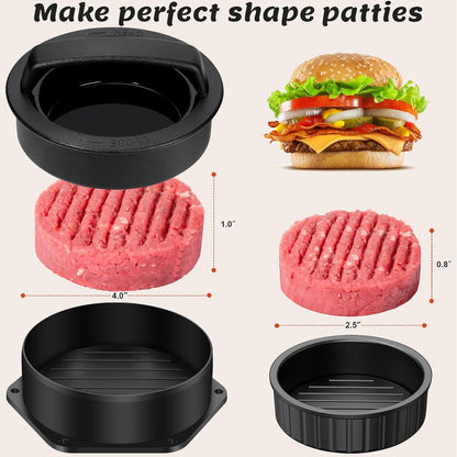 27Pcs Griddle Accessories Kit for Blackstone, Professional Hibachi Flat Top Grill Tools, Enlarged Spatula Gift Set with Basting Cover，Burger Press Patty Maker for Outdoor BBQ Teppanyaki4