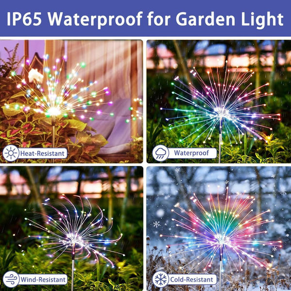 Fireworks Solar Lights Outdoor Fairy Garden Multicolor 6 Pack7