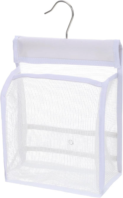 Mesh Shower Caddy Hanging, Hanging Mesh Shower Caddy Organizer, Portable Bathroom Storage Bag with Rotatable Hook for Dorm, Gym, Travel, RV and Swimming1