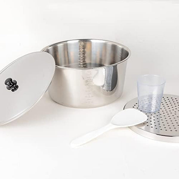 6-Cup Rice Cooker Stainless Steel Multi-Functional -Vanilla Cream TAC-06IN (UL), 2.4L2