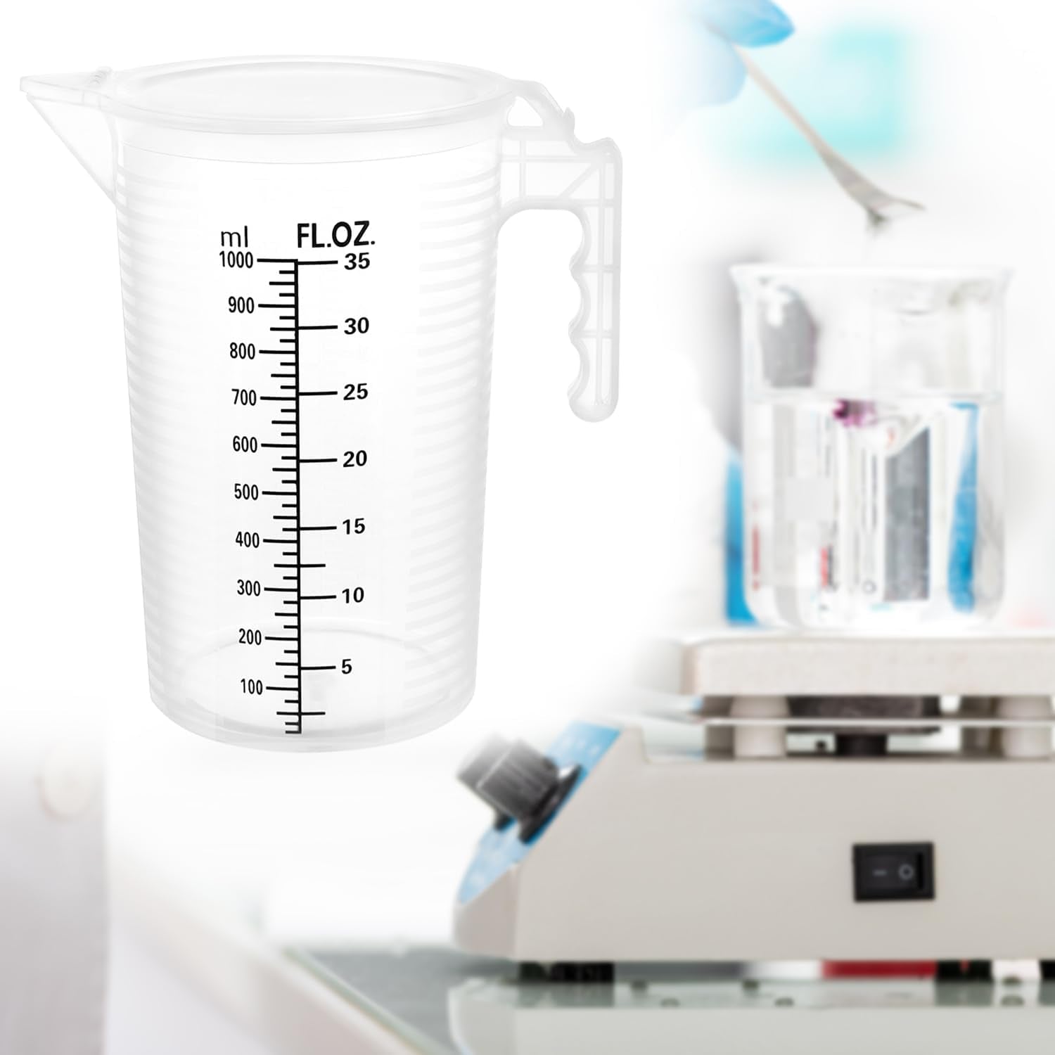 2-pack-32oz-1-quart-measuring-pitcher-plastic-multipurpose-polypropylene-with-clear-ounce-milliliter-markings-dustproof-lid-for-cooking-home-hobbies-shop-oil-and-fluids