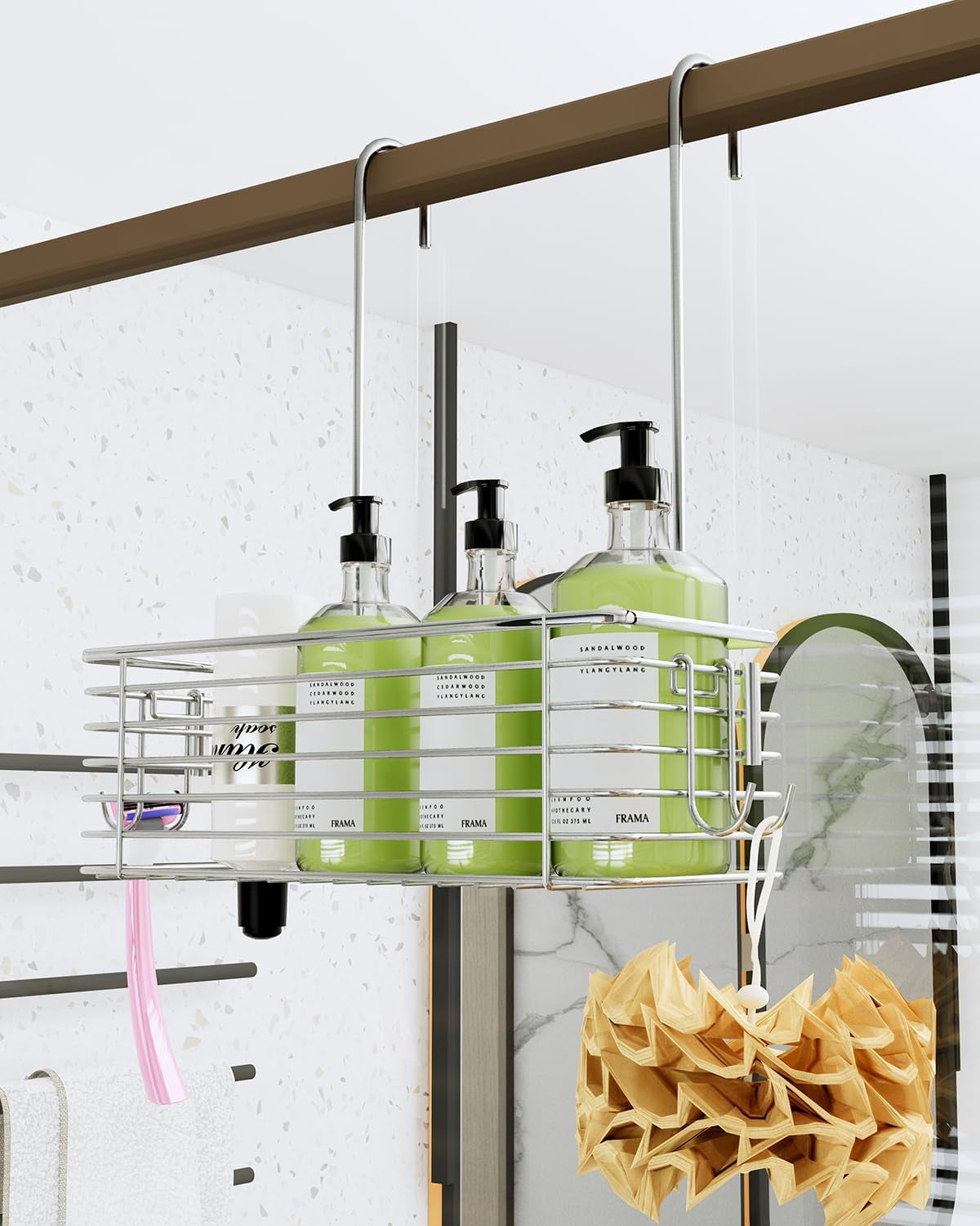 over-door-shower-caddy-stainless-steel-bathroom-organizer-with-rotating-hooks-hanging-storage-basket-for-shampoo