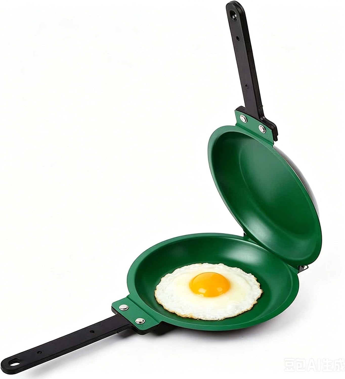 upgraded-gray-and-green-double-sided-pan-water-based-non-stick-coating-flip-frying-pan-for-home-kitchen-hotel-and-restaurant-pancake-maker-omelette-maker-featuring-gas-or-electric-stove-cooking