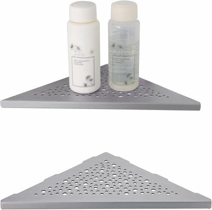 Corner Shower Shelf Brushed Nickel 2 Pack,10" Shelf for Tiled Wall1