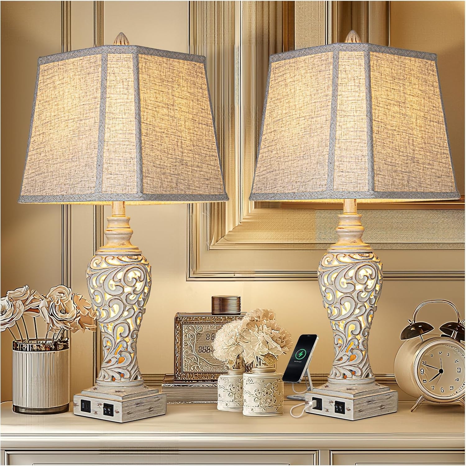 28-5-table-lamps-set-of-2-with-nightlight-for-bedroom