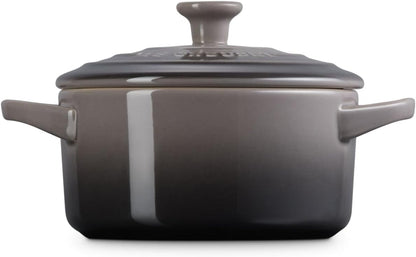 Le Creuset Stoneware Mini round Cocotte, 24 Oz., Oyster2
