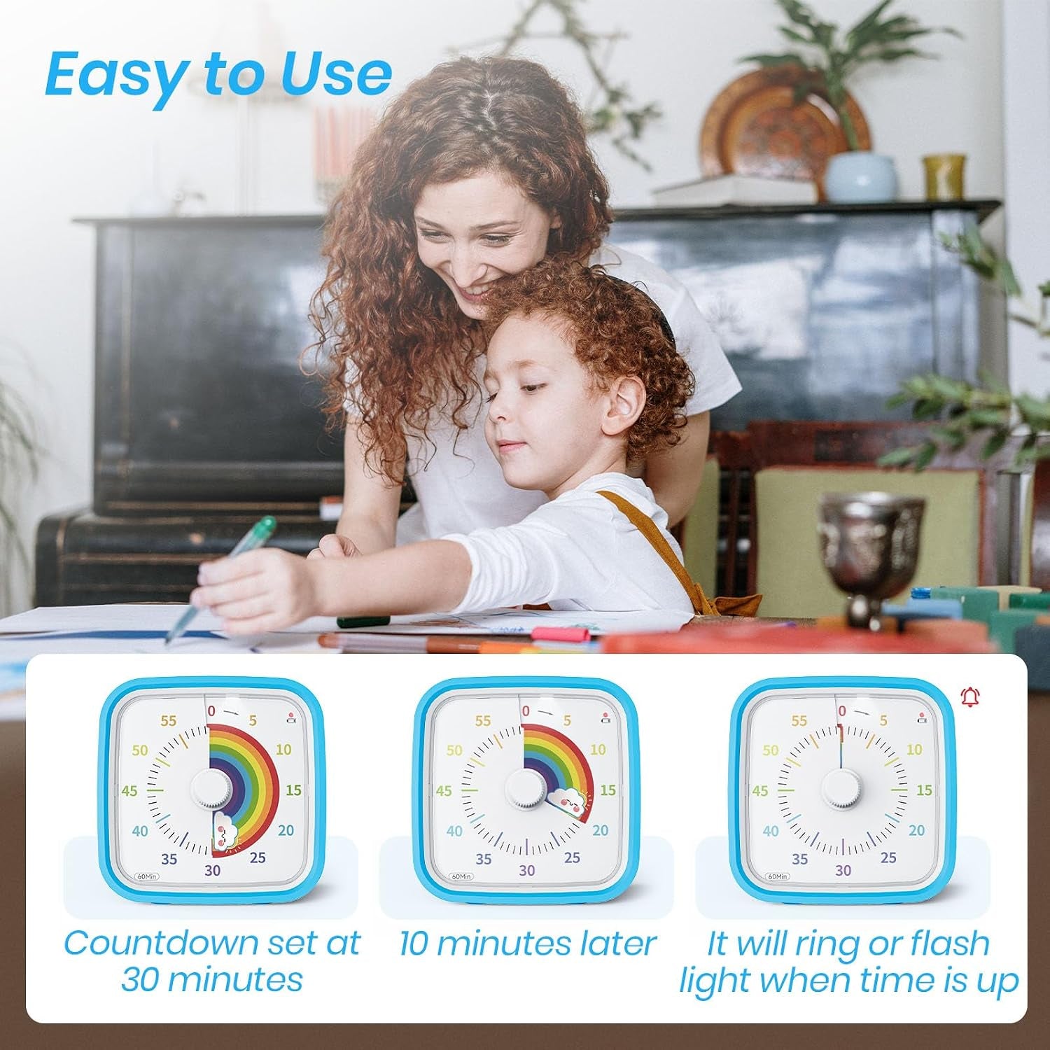 rainbow-visual-timer-for-kids-60-min-countdown-timer-blue-protective-case-no-ticking-mute-and-ringing-alarm-available-time-management-tool-low-power-reminder-for-study-game-work