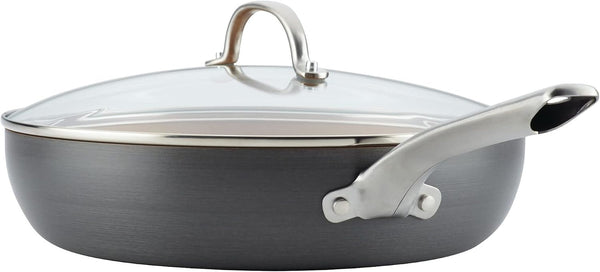 Curry Kitchenware  Curry Home Collection Hard Anodized Nonstick Cookware Pots and Pans Set, 9 Piece, Charcoal Gray7