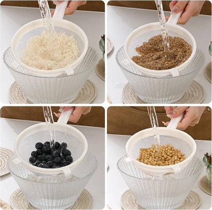 Kefir Strainer Set, 2-Size Plastic Non-Metal Sieve with Fine Mesh | 6.3" & 3.9" Diameter Double-Size for Kefir Grains, Milk Kefir, Water Kefir & Kombucha - Durable, Food Grade & Easy Clean5