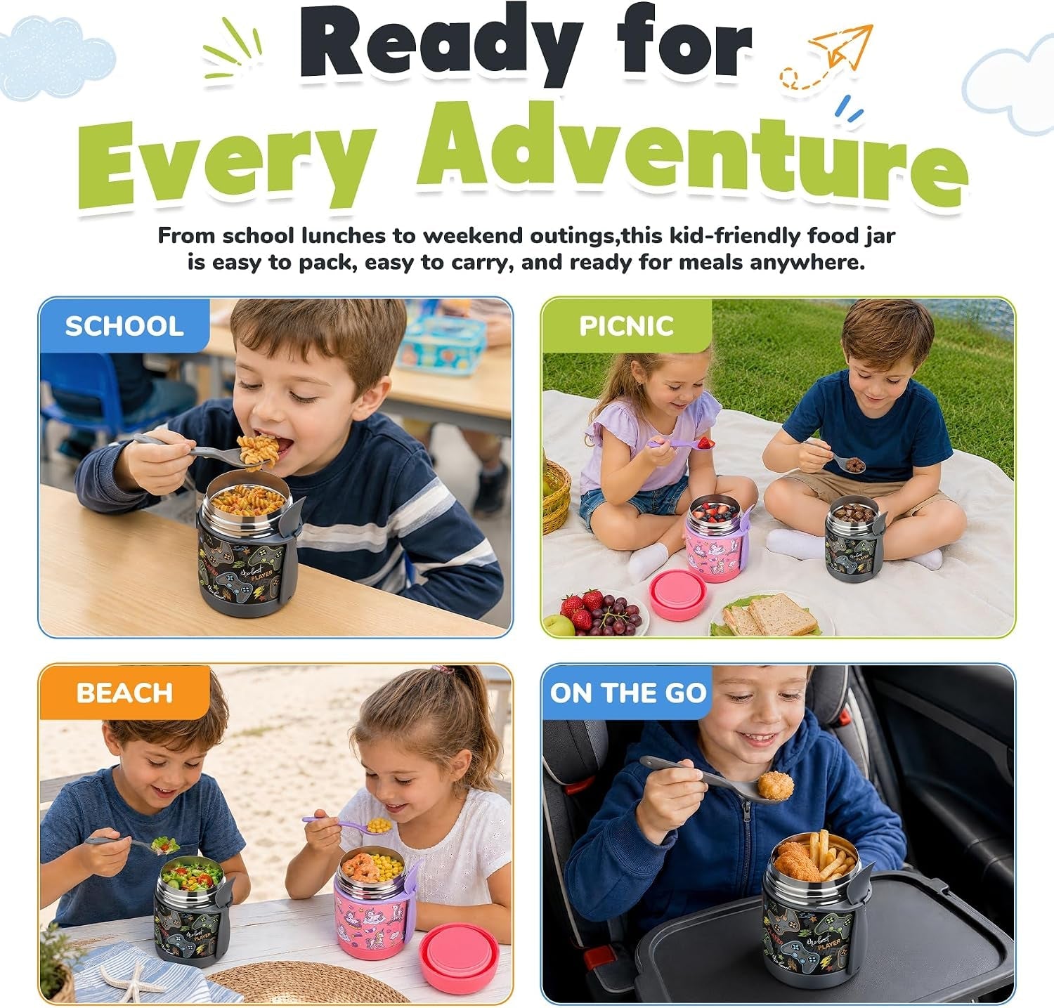 10oz-soup-thermo-for-hot-food-kids-lunch-thermo-kids-food-jar-with-spoon-hot-insulated-food-containers-leak-proof-stainless-steel-wide-mouth-lunch-food-thermo-jar-for-schoolblack-game-console