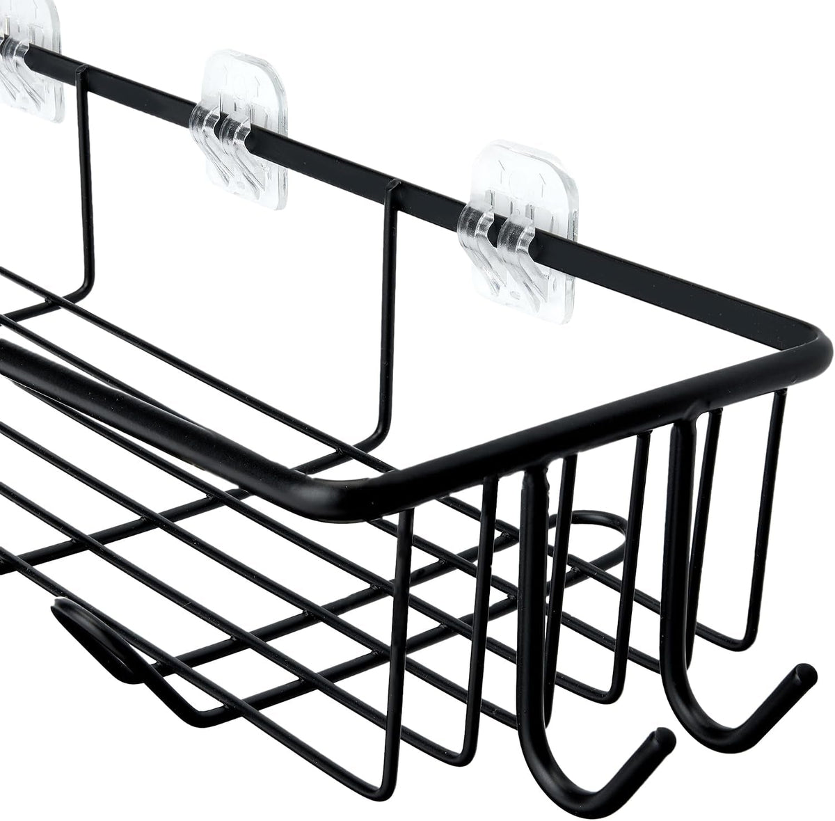 shower-shelves-organizer-5-piece-stainless-steel-caddy-set-with-soap-holder-and-brush-holder-adhesive-mount-black