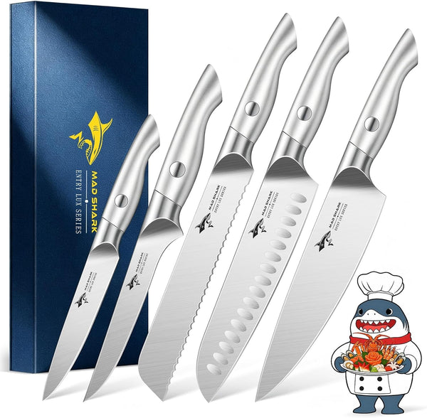 Kitchen Knife Set,5Pcs High Carbon Stainless Steel Chef Knife Set1