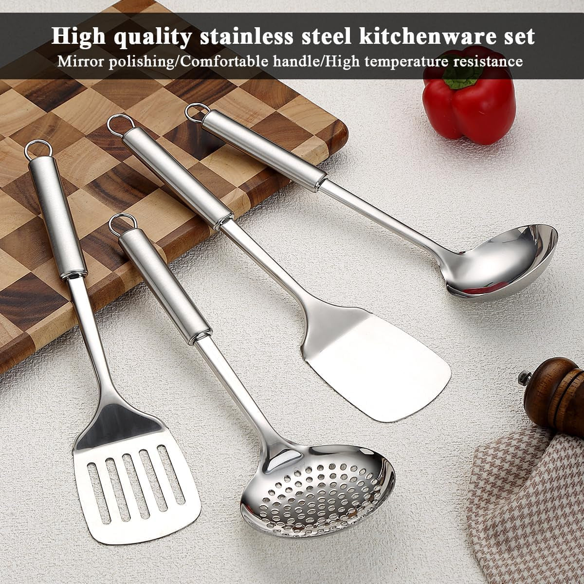 stainless-steel-cooking-utensils-set-4-pieces-kitchen-tools-set-include-metal-spatula-set-kitchen-skimmer-soup-ladle-kitchen-gadgets-essentials-new-home-must-have
