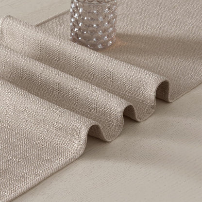 Table Runner Waterproof Washable Beige 14X71 Inch5