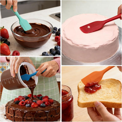 Silicone Chocolate Melting Cup Set with Jar Spatulas, Heat-Resistant4