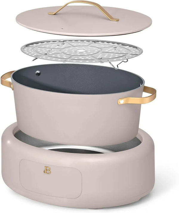 LUGBAR Beautiful 10 in 1, 6 Qt Electric Multi-Cooker Drew Barrymore (Porcini Taupe)3