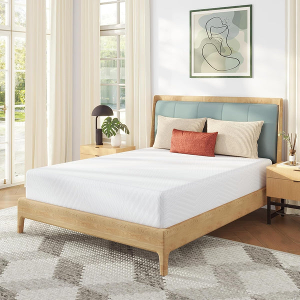 10 Inch Queen Mattress in a Box Green Tea Memory Foam Medium Firm1
