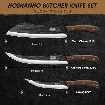 Butcher Knife Set, 3PCS Knife Set of Meat & Slicing & Boning Knife4