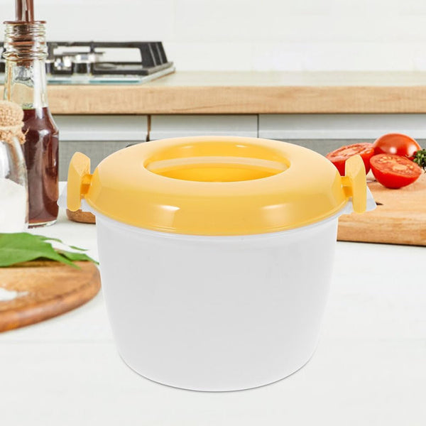 Microwave Rice Cooker Microwavable Rice Container with Spoon Large Capacity Microwave Steamer for Home Office Dormitory Hospital 8.26 X 6.88 X 5.51 In7