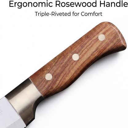 5.6" Forged Boning Knife with Sheath for Hunting & Meat Cutting7