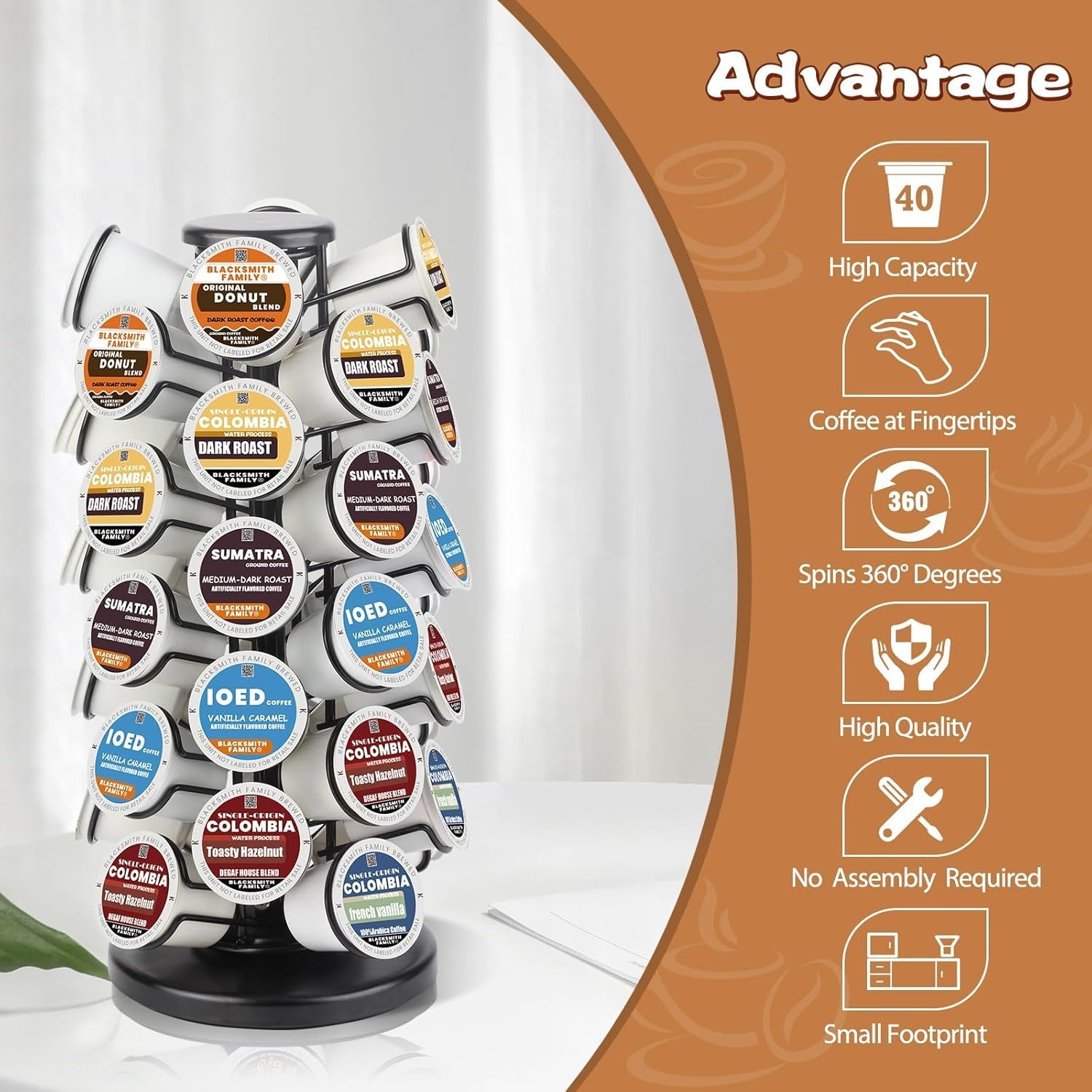 k-cup-holder-coffee-pods-holder-storage-organizer-stand-40-pods-capacity-k-cup-carousel-stable-base-360-rotating-k-cup-organizer-space-saving-for-countertop-k-cups-holder-no-assembly-required