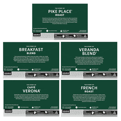 Starbucks K-Cup Coffee Pods, Starbucks Blonde, Medium and Dark Roast Hot or Iced Coffee, Variety Pack, 40 Keurig Pods | 100% Arabica K-Cup Pods for Keurig Brewers; Variety Pack with Starbucks Blonde, Medium and Dark Roasts; 1 Box, 40 Pods9