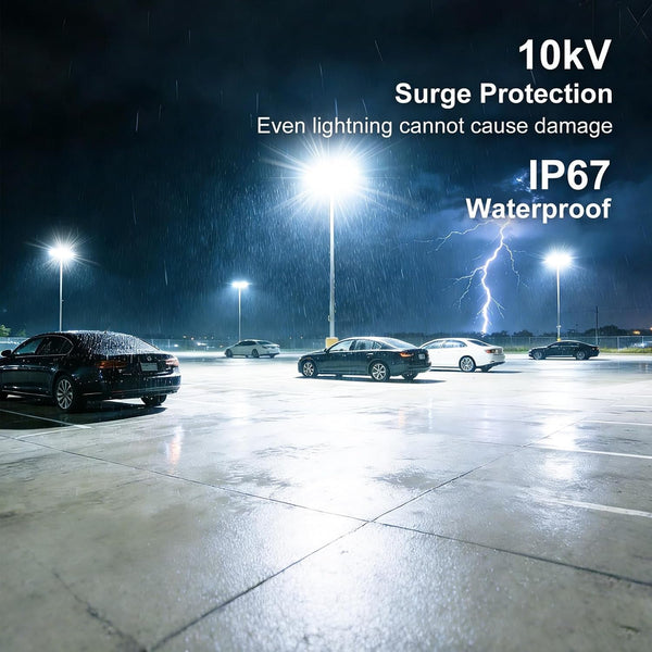 300W LED Parking Lot Light, 42000LM 6500K Outdoor Spot Lights4