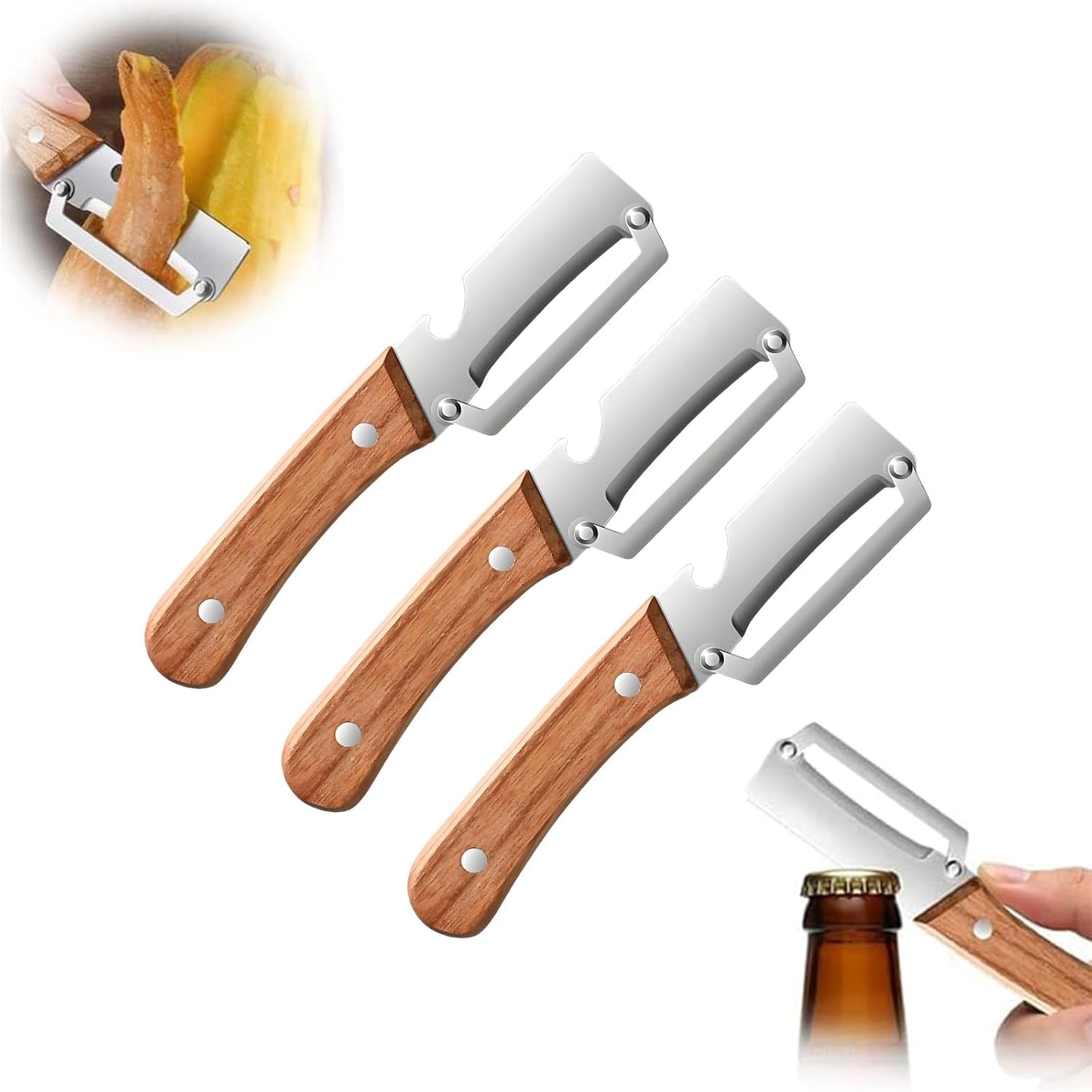 multi-functional-vegetable-peeler-stainless-steel-blade-with-wooden-handle-bottle-opener-kitchen-essential-suitable-for-fruits-vegetables-that-need-to-be-peeled-3-pcs