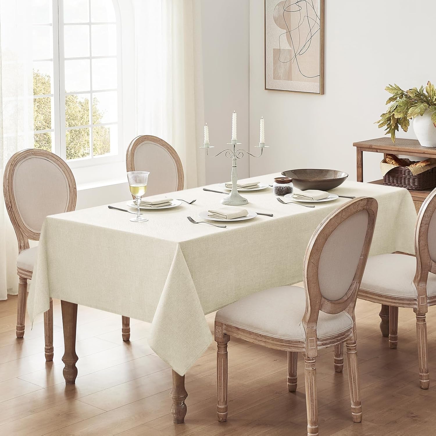 cream-table-cloth-rectangular-52-x-70-inch-linen-textured-outdoor-tablecloth-stain-and-wrinkle-resistant-table-cover-for-spring-easter-summer-tea-party-kitchen-boho-decor-small-tabletop