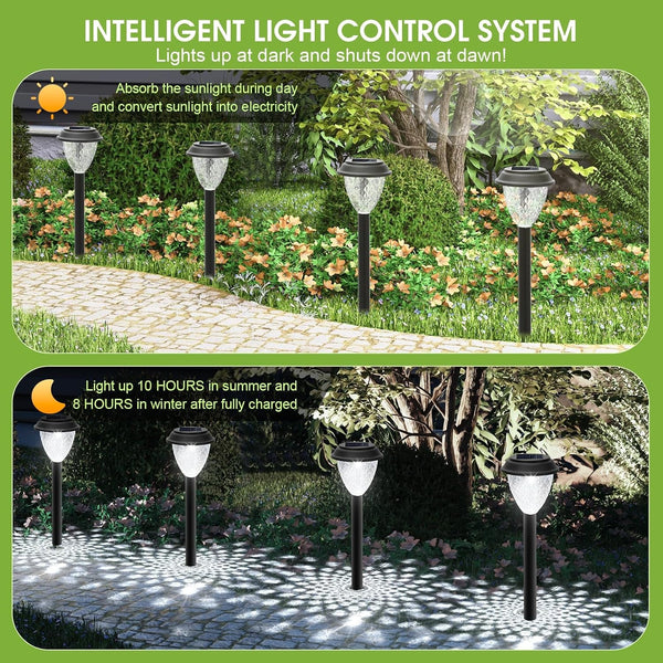 Solar Pathway Lights Outdoor, 10 Pack Solar Lights Outdoor Waterproof for Outside, Garden Decor for Yard, Patio, Landscape, Planter, Walkway, Driveway4