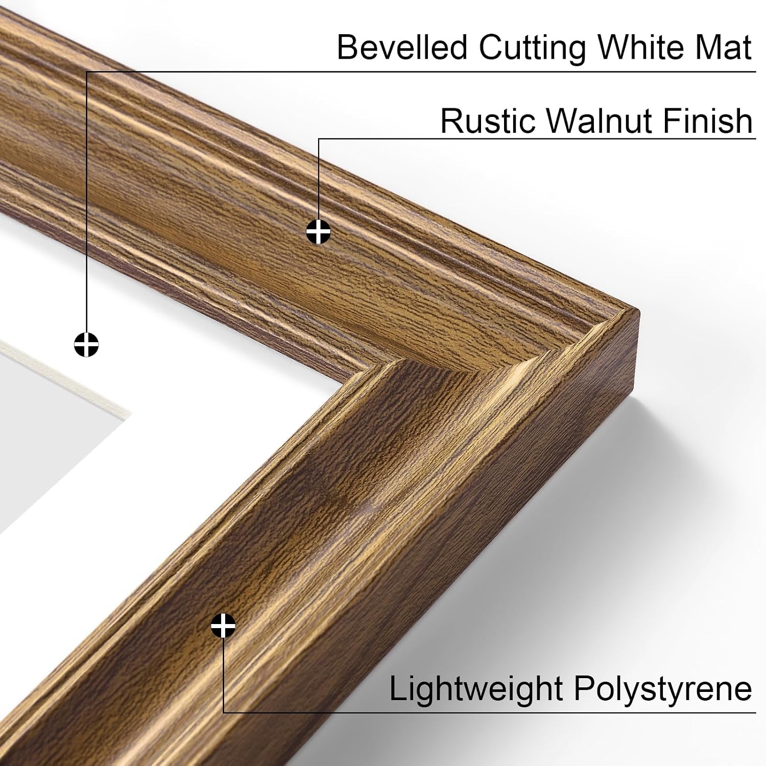8x10-picture-frames-set-of-2-vintage-photo-frames-walnut