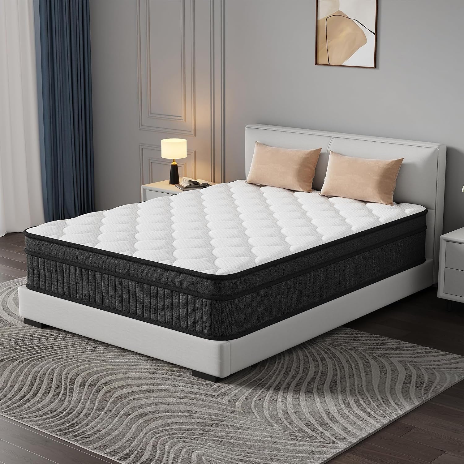 full-size-mattress-12-inch-hybrid-mattress-in-a-box-medium-firm-pocket-spring-and-memory-foam-mattress-breathable-cool-euro-top-with-pressure-relief-certipur-us-certified-bed-in-a-box-delivery