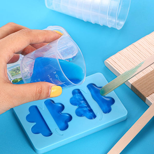 200 Pack 2Oz/60Ml Plastic Mixing Cups Disposable Measuring Cups6