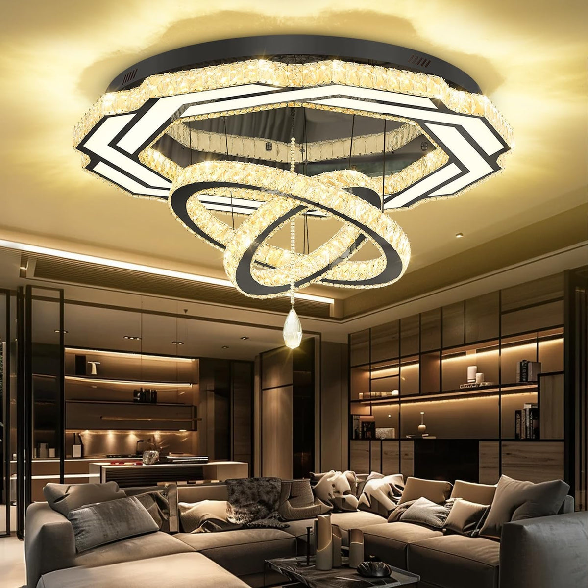 large-chandelier-dia-40-black-3-ring-crystal-chandelier-flush-mount-ceiling-light-for-living-room-dining-room-hallway-dimmable-led-celing-lighting