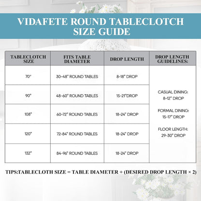 Tablecloth 10 Pack 120Inch round Table Cloth Polyester, Ivory2