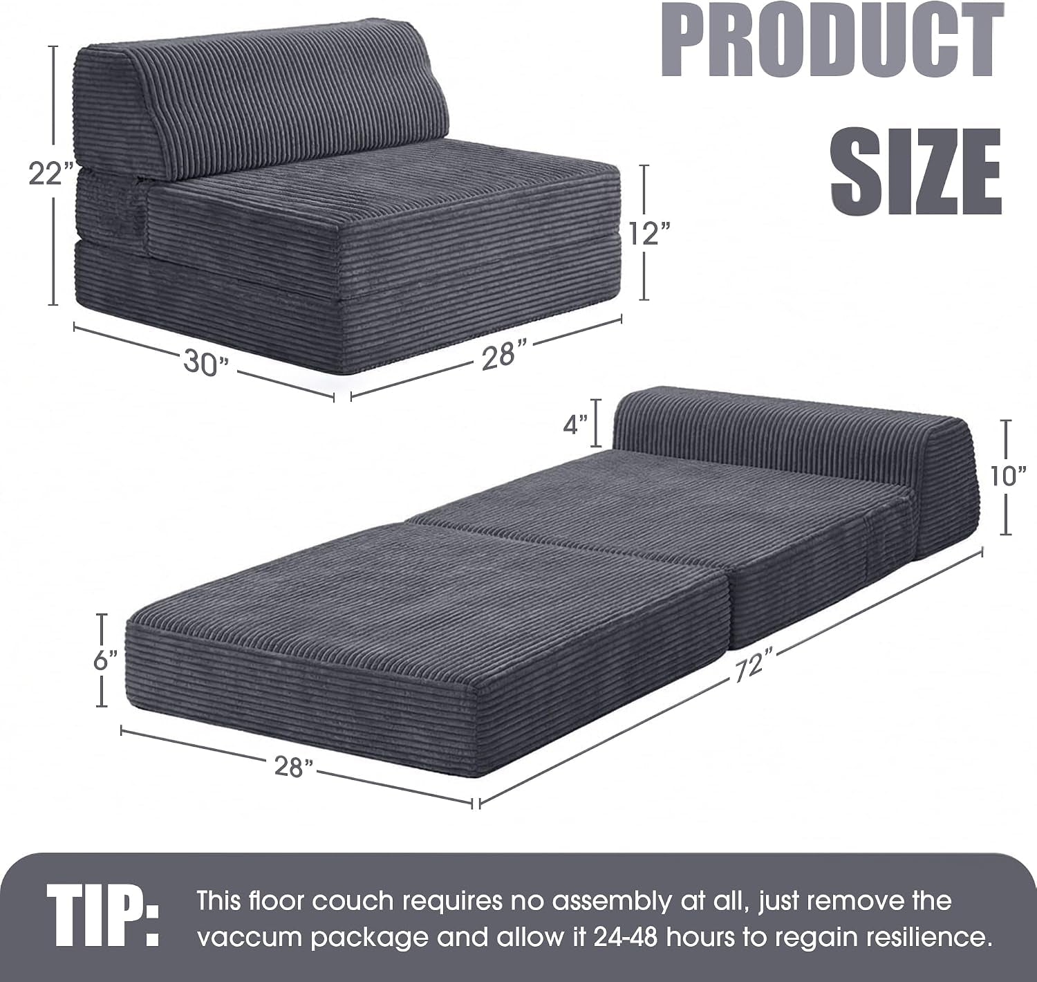 folding-sofa-bed-with-pillow-memory-foam-fold-out-chair-bed-convertible-sleeper-chair-with-washable-cover-futon-floor-couch-for-living-room-dorm-guest-use-home-office-apartment-gray