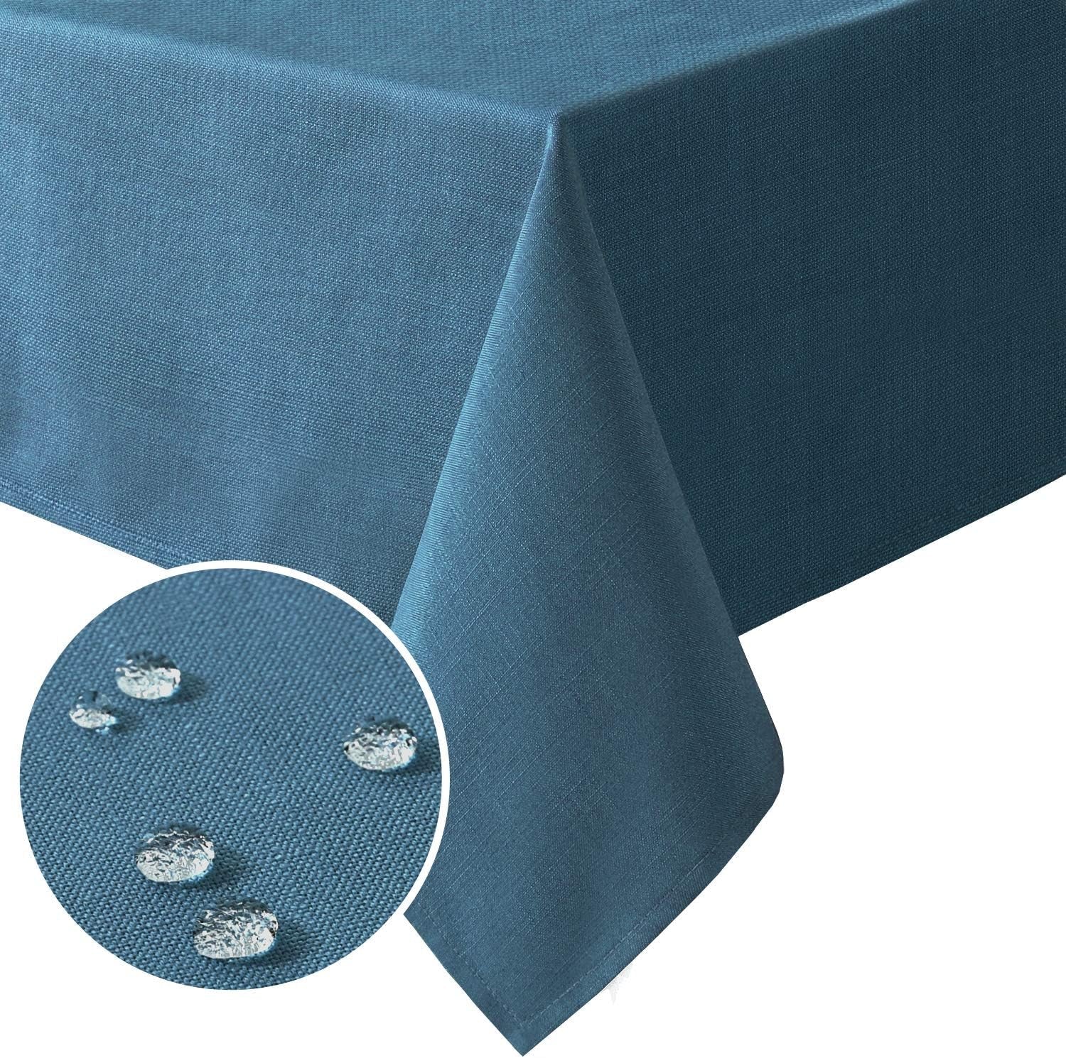 linen-textured-table-cloths-60-x-104-inch-premium-solid-tablecloth-spill-proof-waterproof-table-cover-for-dining-buffet-feature-extra-soft-and-thick-fabric-wrinkle-free-ink-blue