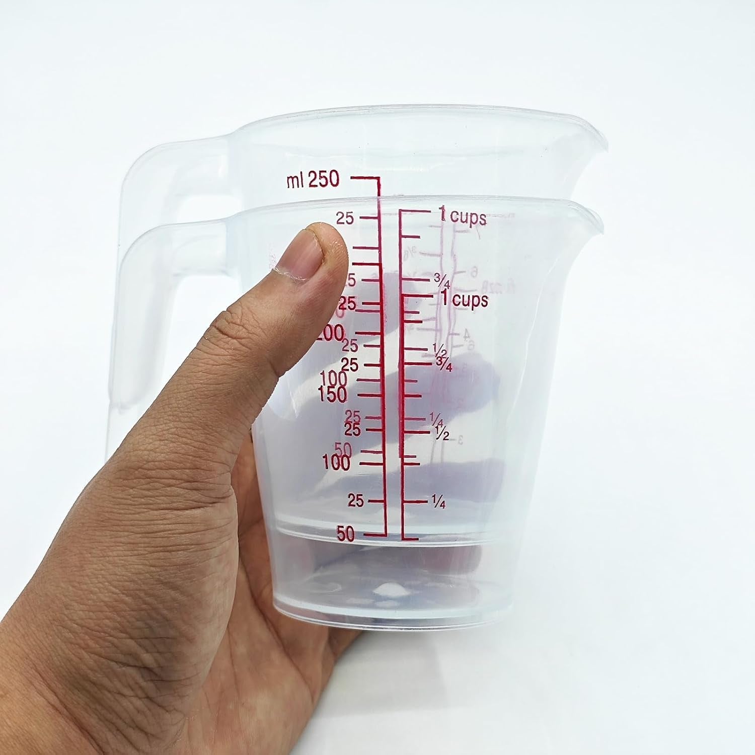 plastic-measuring-cup-2pcs-250ml-measuring-mug-8-16oz-with-handle-graduated-pitcher-for-baking-flour-oil-powder-cooking-kitchen-measure-container-stackable-250ml-0-06gal