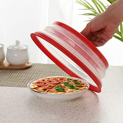 Pack of 2 Collapsible Microwave Food Cover, Splatter Guard,Vented Microwave Lid for Food,10.5Inch, BPA Free TPR, Dishwasher Safe4