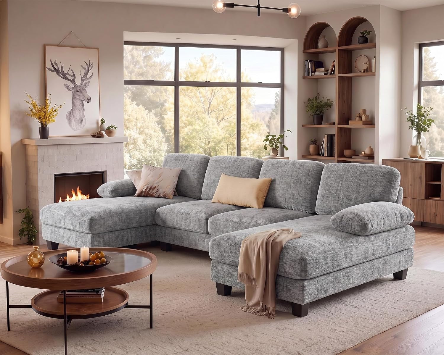 u-shaped-convertible-sectional-sofa-couch-fabric-grey
