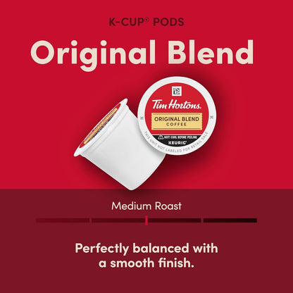 Original Blend, Medium Roast Coffee, Single-Serve K-Cup Pods Compatible with Keurig Brewers, 72Ct K-Cups, 12 Count (Pack of 6)2