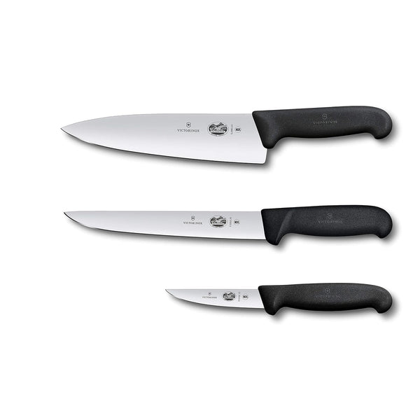 Victorinox Fibrox 3 Piece Chef'S Set - Carving and Paring Knives, Black1