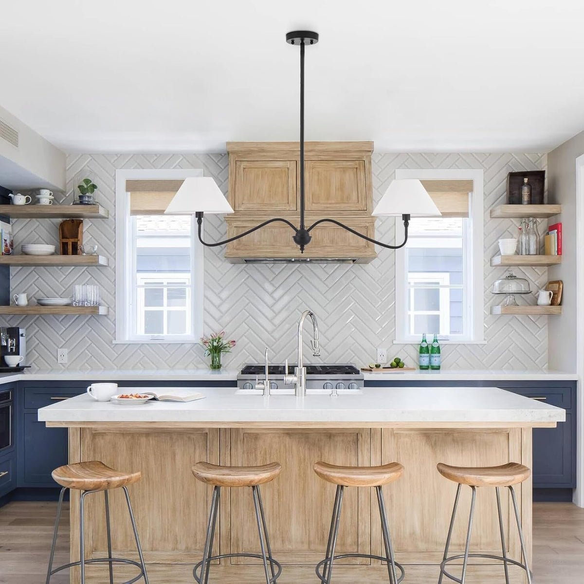 modern-linear-chandelier-for-kitchen-island-2-light-linear-light-fixture-with-off-white-fabric-shade-rustic-pendant-light-for-dining-room