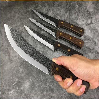 Meat Cleaver,Cleaver Knife, 1PCS Forged Slaughter Knife Boning Knife Chef Knife Cooking Knife Kitchen Knife Sharp Knife High Carbon Steel Fishing Sharp Knife(B)2