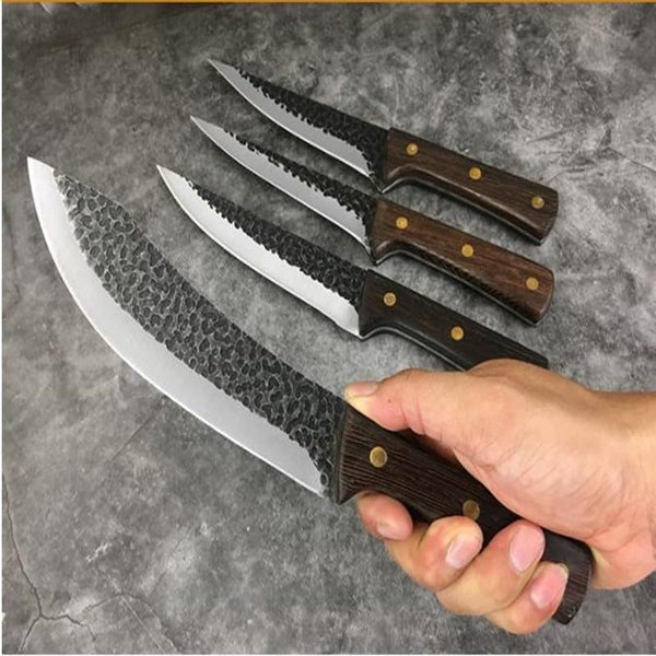 Meat Cleaver,Cleaver Knife, 1PCS Forged Slaughter Knife Boning Knife Chef Knife Cooking Knife Kitchen Knife Sharp Knife High Carbon Steel Fishing Sharp Knife(B)2