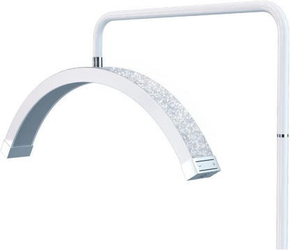 Diamond, Bling Half Moon Lash Light, White | Dimmable LED Diamond Esthetician Light, LED Floor Lash Lamp1